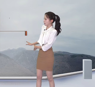 20250227 KBS 기상캐스터 박소연 황토색 미니스커트 흰색 블라우스