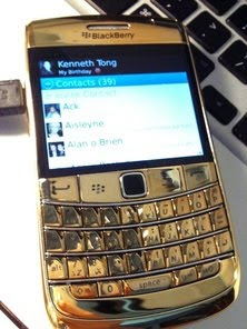 blackberry plateg gold 24k