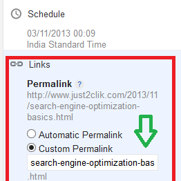 How To Customize Permalinks In Blogger