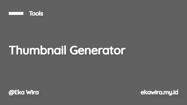 Thumbnail Generator