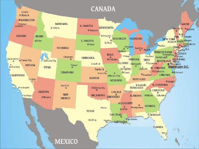 View A Map Of The United States