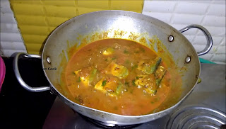 Cook for a minute and then switch off the flame. Goan Fish Curry is ready