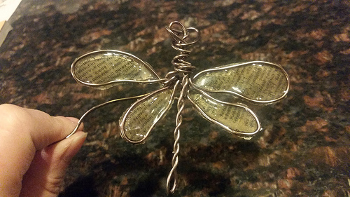 Wire and Resin Dragonfly by Tanya Ruffin for Amazing Casting Products