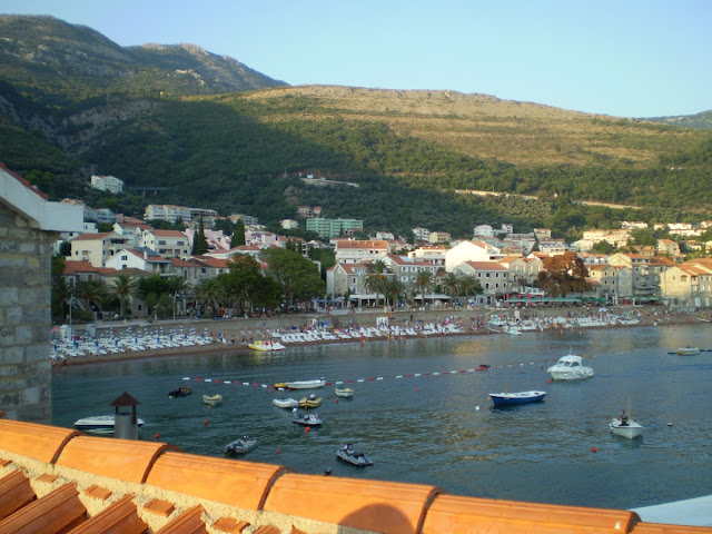 View from the Venetian fortress, Kastel Lastva, in Petrovac, Montenegro