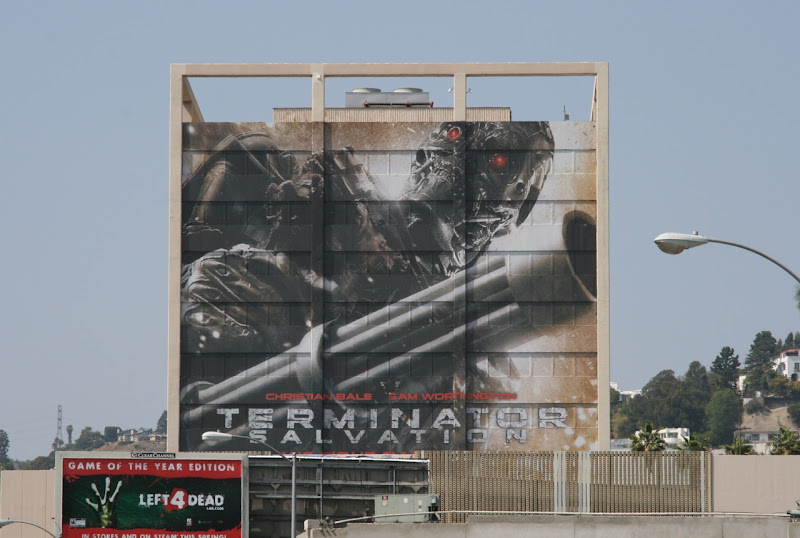 Terminator Salvation building movie billboard