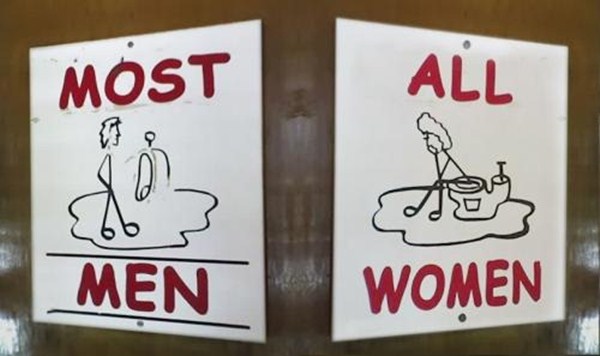 20 Creative Toilet Signs, interesting toilet signs, strange bathroom signs, funny toilet signs, bathroom signs