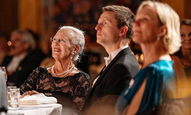 Queen Margrethe attended the gala dinner of the Royal Danish Academy of Sciences and Letters