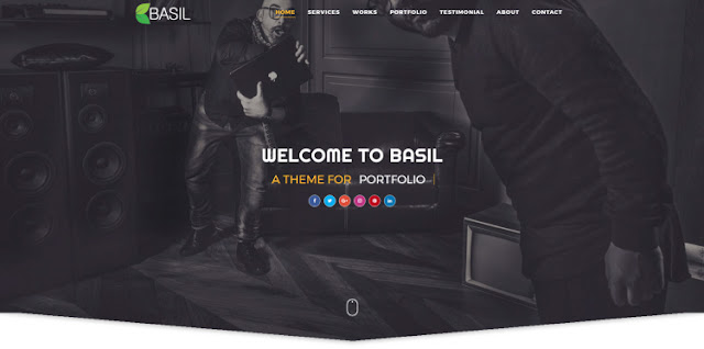 Basil шаблон для Landing Page 2019