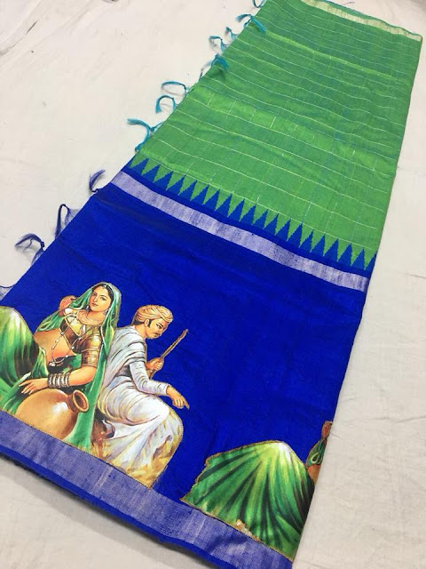 khadi Silk Work Sarees