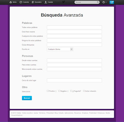 busqueda en twitter