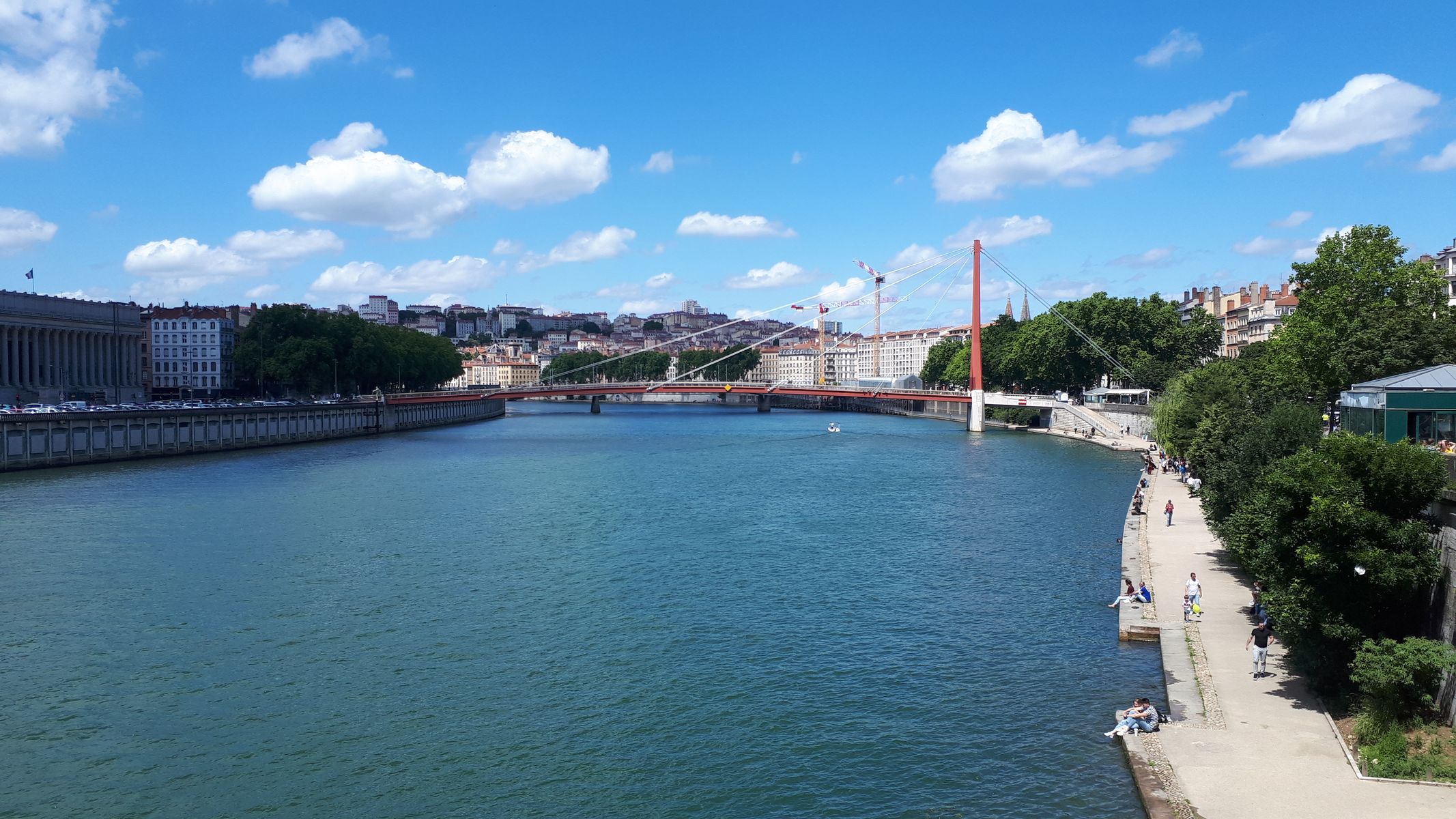 les quais de Saône à Lyon