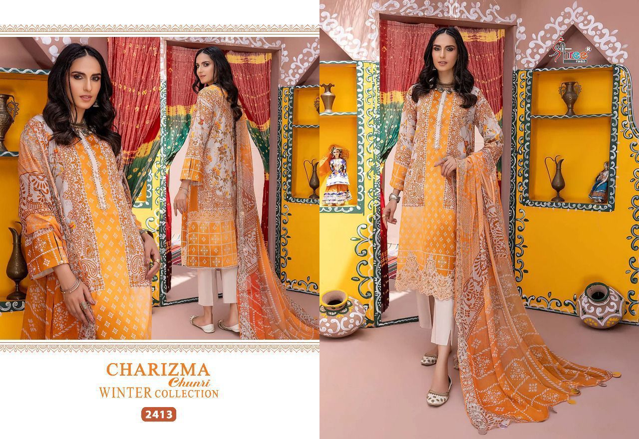 Charizma Chunri Winter Collection Shree Fabs Pakistani Salwar Suits Manufacturer Wholesaler