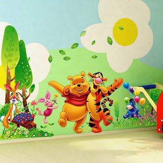 Gambar Wallpaper Dinding Winnie the Pooh Terbaru dan Lucu 2001611
