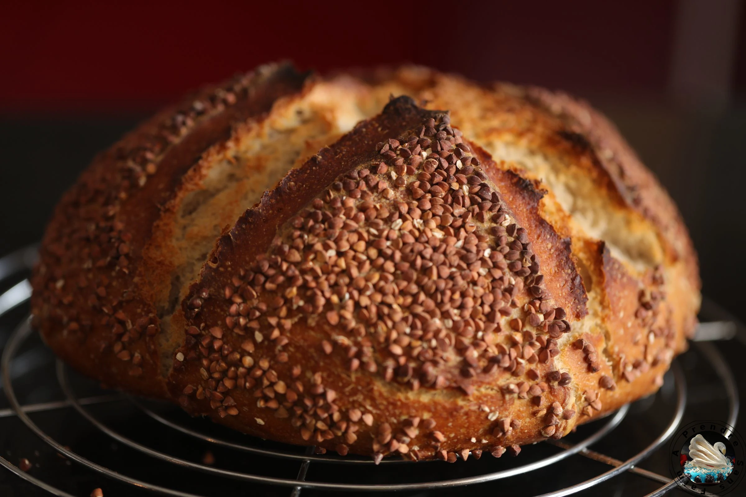 Boule au levain aux graines de kasha grillées