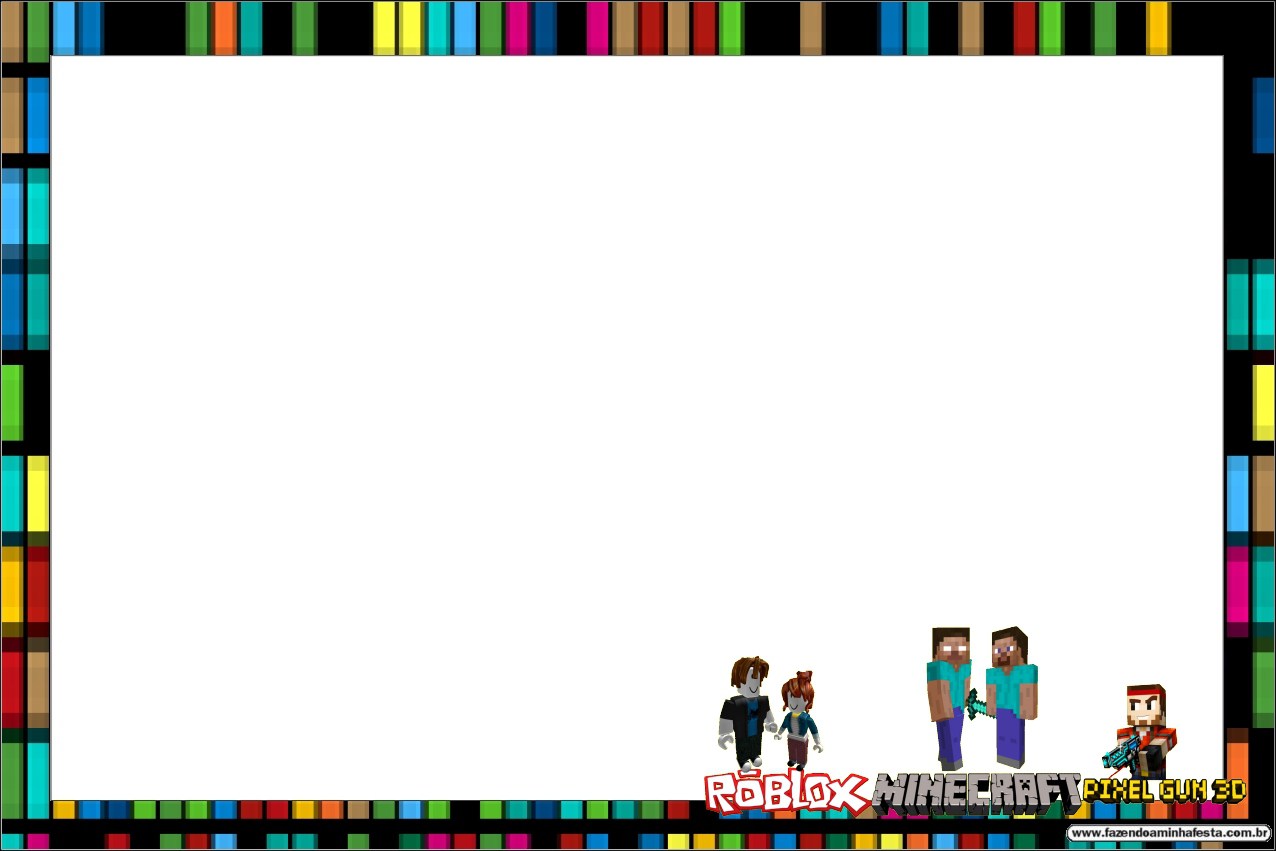 Pixel Gum 3d Roblox Y Minecraft Invitaciones Para Imprimir Gratis Oh My Fiesta Friki - roblox logo roblox cumpleaños de lego fiesta cumpleaños