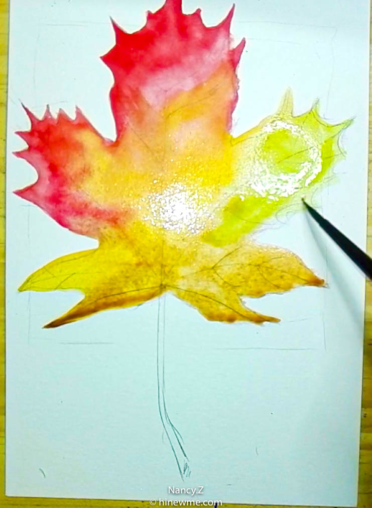 2How to draw an autumn maple leaf step by step #tutorial, come to see my online web class
