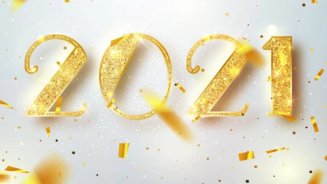 Happy 2021 Golden Year Wallpaper