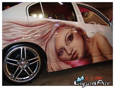 Airbrush Girls Theme on Hyundai Elantra Modification