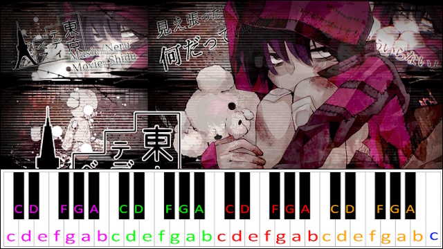 Tokyo Teddy Bear by Neru feat. Kagamine Rin Piano / Keyboard Easy Letter Notes for Beginners