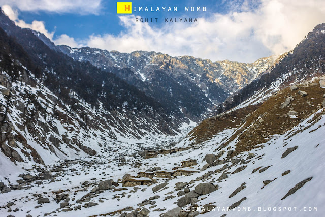 A beautiful winter trek in dhauladhar range. Rohit kalyana www.himalayanwomb.blogspot.com