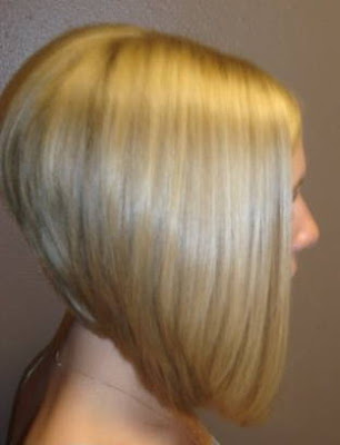 Severe Angled Stacked Bob Hairstyles