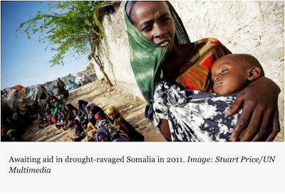 Awaiting aid in drought-ravaged Somalia in 2011. 