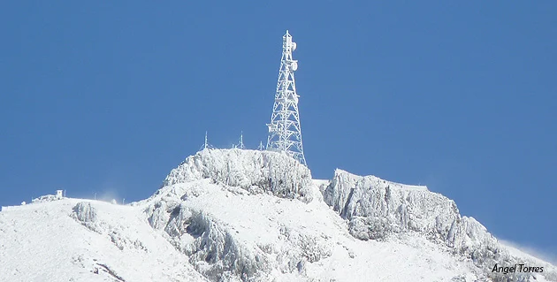 Sierra de la pandera con nieve