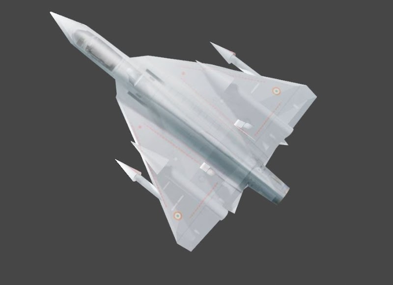 LCA Tejas fighter jet 3d blender blend plane aircraft