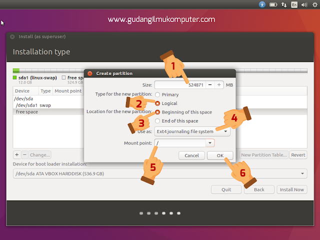 Cara Instal Ubuntu 16.04 Lengkap Dengan Gambar
