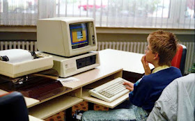 Frikis de los ordenadores en los 80