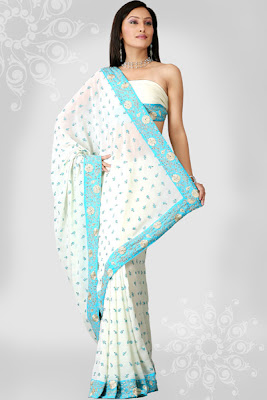 indian party wear saree