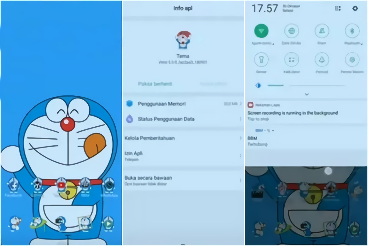 25+ Tema Doraemon Android Terbaru untuk Oppo, Xiaomi 