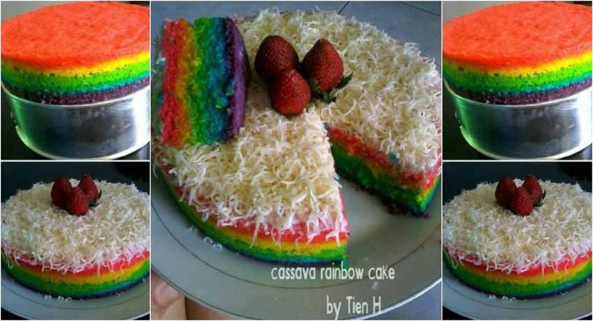 Resep Membuat Kue Bolu Kukus Singkong Rainbow