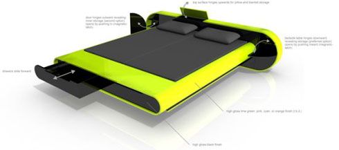 The NV Bed Designed by Karim Rashid
