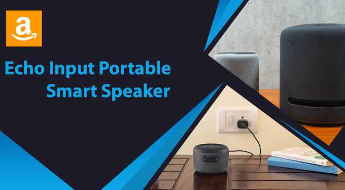 Amazon Echo Input Portable Smart Speaker- Carry Anywhere in your Home