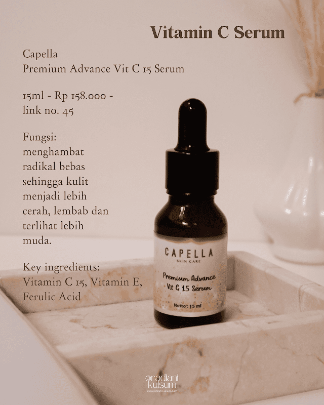Vitamin C Serum: Capella - Premium Advance Vit C 15 Serum