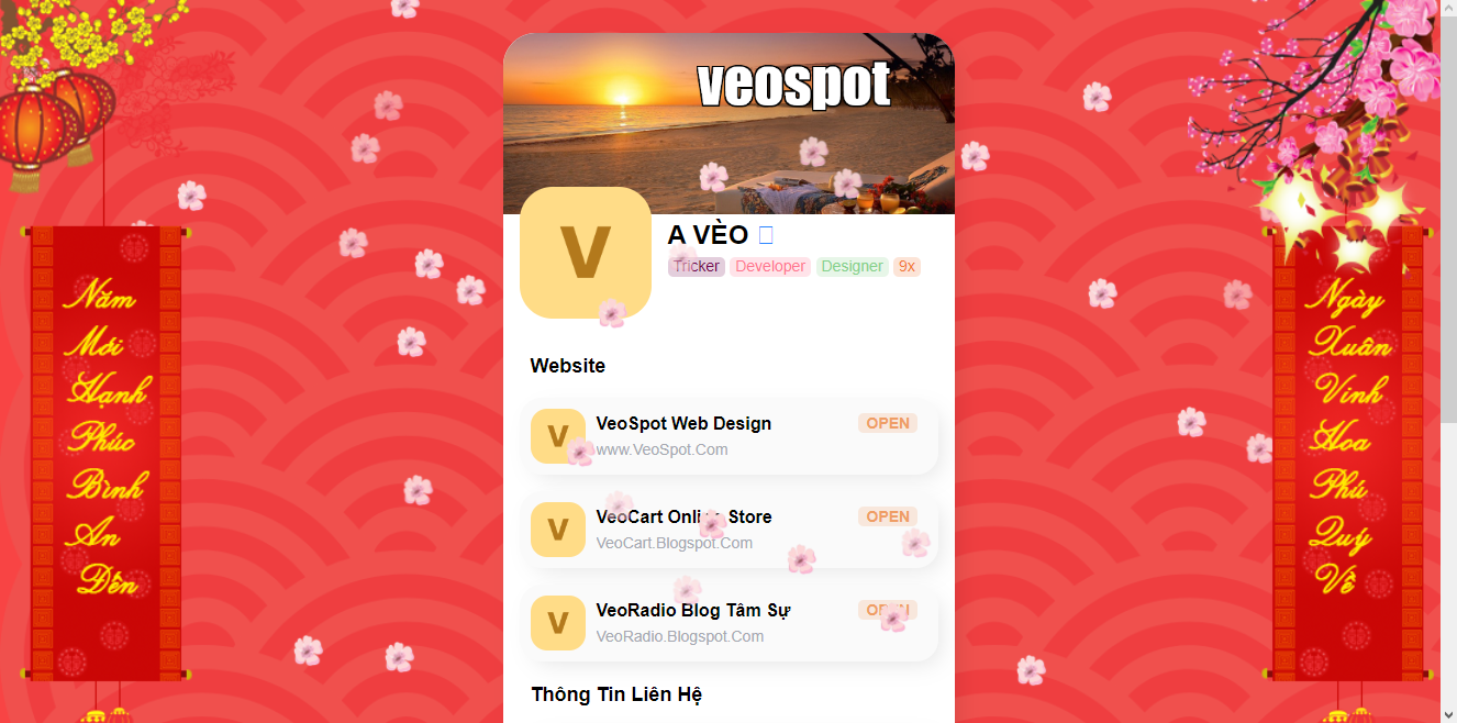 Free Theme Blogspot Profile VeoSpot IT,  Đơn Giản, Đẹp Dành Cho Blogger