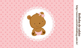 Teddy Bear in Polka Dots Free Printable Labels. 