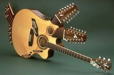 desain gitar unik, gambar gitar