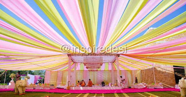 Colorful Indian Wedding Mandap