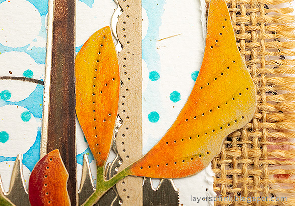 Layers of ink - Autumn Tree Colored Pencils on Kraft tutorial by Anna-Karin Evaldsson.