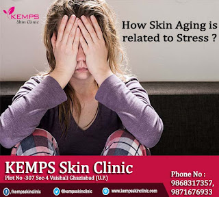 How skin aging is related to stress 