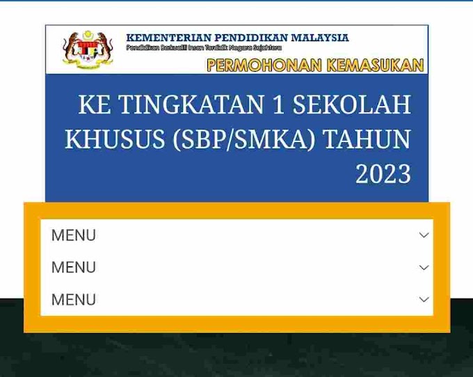 Semakan Tawaran Masuk Tingkatan Satu Sekolah Khusus 2023