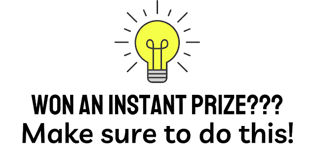 Instant Win Contest Tip