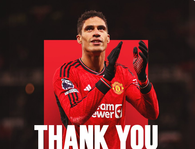 OFFICIAL: Raphael Varane will leave Man United as a free agent this summer 