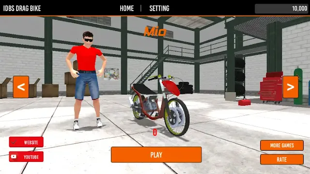 permainan motor drag gameplay unik
