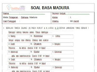 Soal Bahasa Madura Kelas 1 Semester 1 'Bag-tebbagan' Tebak-tebakan