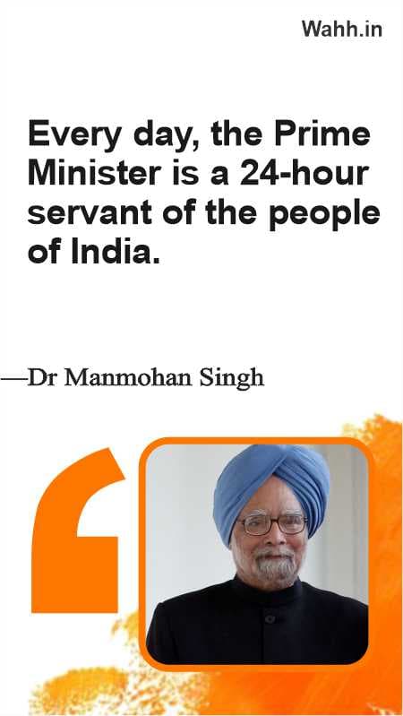 Short Manmohan Singh Captions in English for instagram