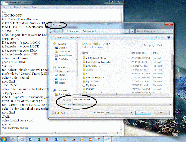 Cara Menyembunyikan Folder Dengan Notepad