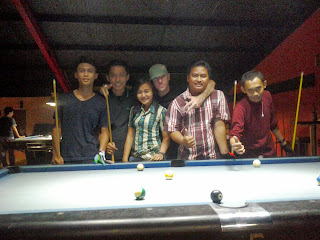 Playing Pool Together with Mr. James